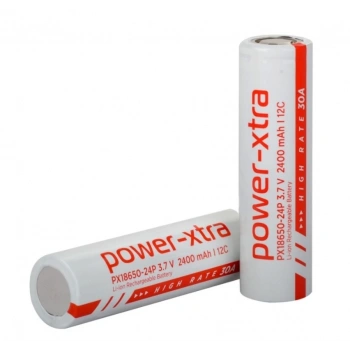Power Xtra 18650 Pil - 2400 mAh - 12c Matkap Pili