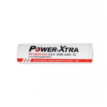 Power-Xtra PX18650 35A 3500 Mah 3.7V Li-ion Şarjlı Pil 3C 10A