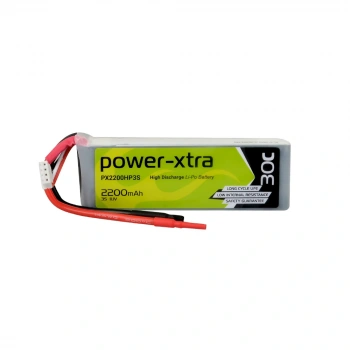 Power-Xtra PX2200HP3S - 3S1P - 11.1V 2200 mAh Li-Polymer Pil -30C
