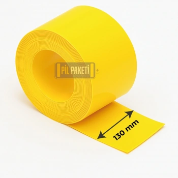 Shrink - Isıyla Daralan Makaron -130 mm - Sarı