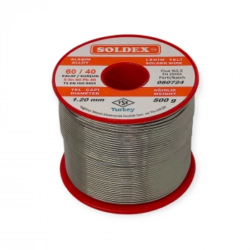 Soldex Lehim Teli - Sn60 Pb 40 -1.2mmm - 500 gr