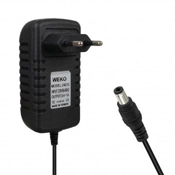 Weko - Lityum İyon Şarj Aleti - 2s - 8.4 Volt 1 Amper - DC 2.5 mm Soket