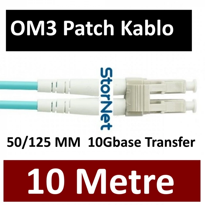 10 Metre OM3 MM Fiber Patch Kablo