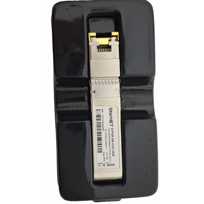 10G/5G/2.5G/1G RJ45 Cat6A 30 Metre RJ45 to SFP Adaptör