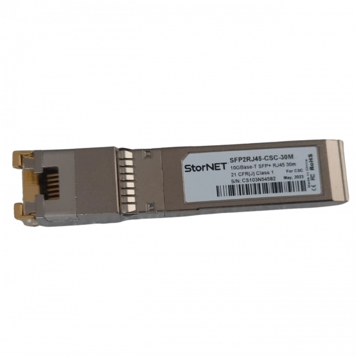 10Gbase-T SFP+ to RJ45 Transceiver Modül Cat6a/7 30m
