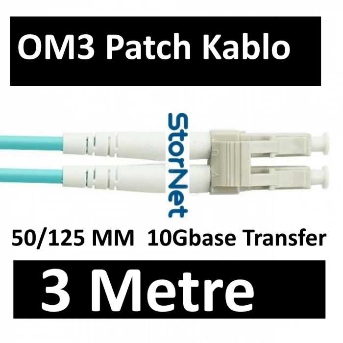 3 Metre OM3 MM Fiber Patch Kablo
