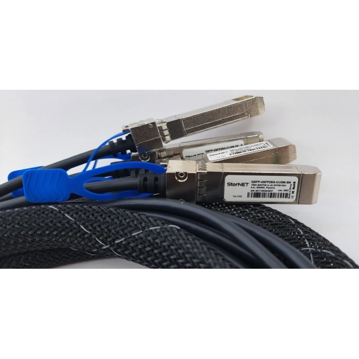 3 metre QSFP-4SFP25G-CU3M 100G QSFP to 4x 25G SFP28 DAC Breakout Ahtapot kablo Cisco uyumlu StorNET