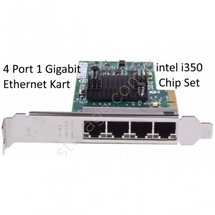 StorNET intel i350-T4 Quad Port 1 GbE RJ45 Ethernet Kart