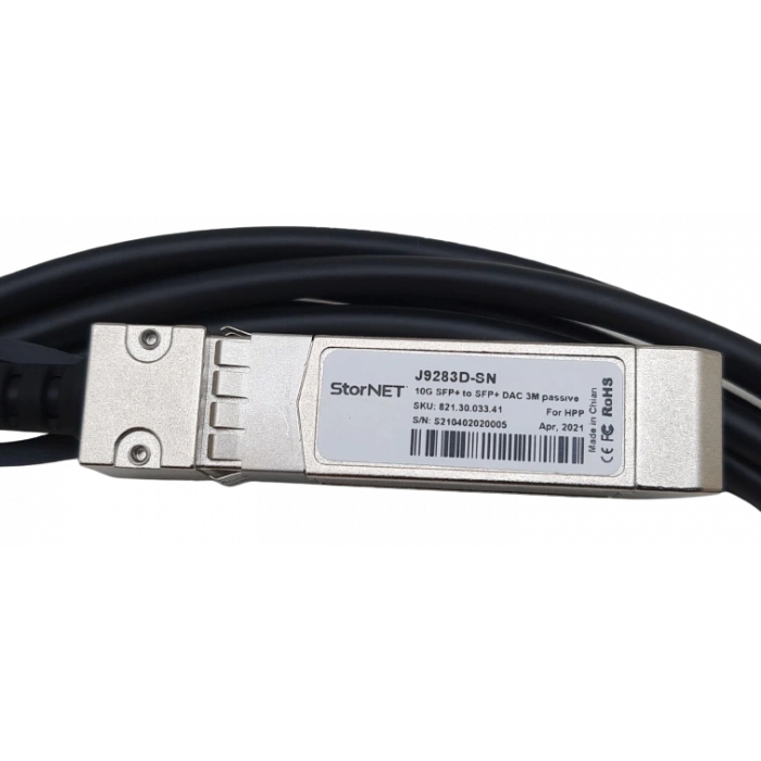 Aruba code DAC Kablo 10GbE SFP+ 5 Metre