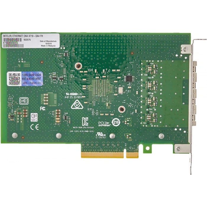 Ethernet Kartı 4 Port 10Gbps Fiber Intel X710-DA4 (X710DA4FH)