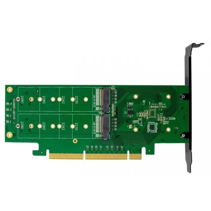 NVMe Kart PCIe 3.0 x16 x8 ASM2824 Quad- M.2 M 2280