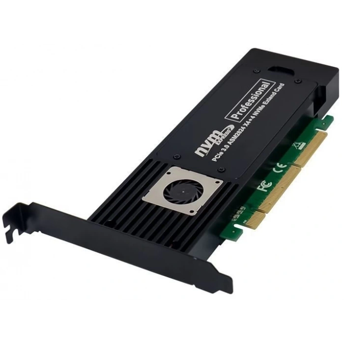 NVMe Kart PCIe 3.0 x16 x8 ASM2824 Quad- M.2 M 2280