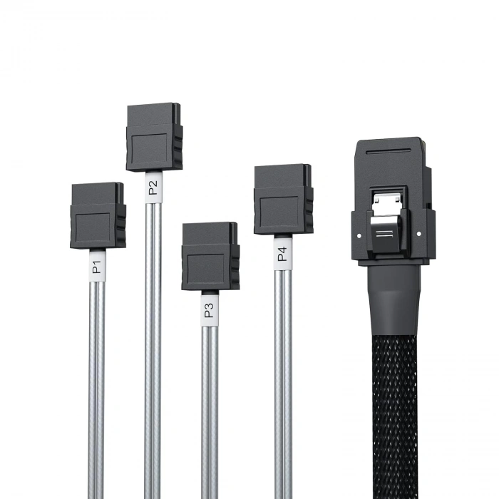 SAS SFF-8087 to 4 SATA Disk kablosu