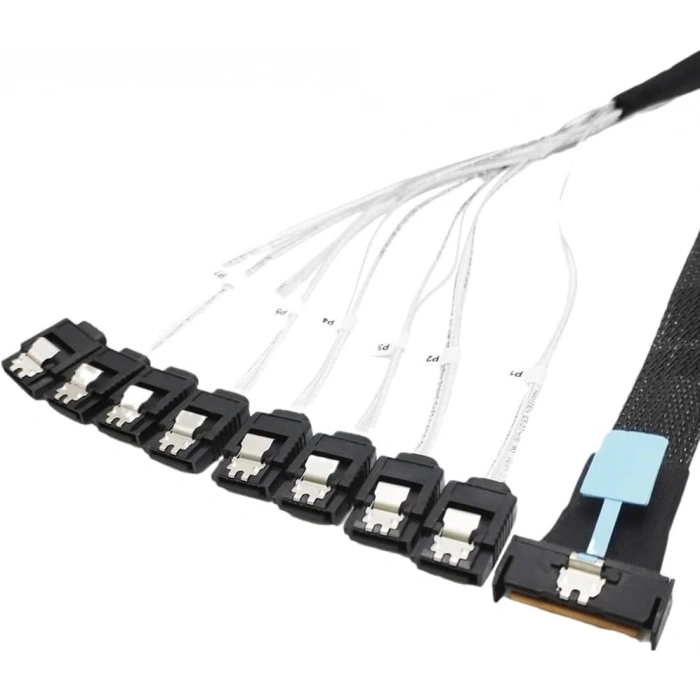 SAS SFF-8654 8I - 8X SATA 7P Kablo 50Cm