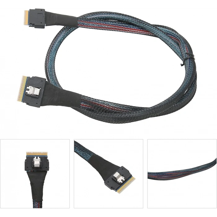 SFF-8654 8i to SFF-8654 8i, 24 Gbps (0.80 Metre)