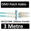 3 Metre OM3 MM Fiber Patch Kablo