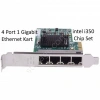StorNET intel i350-T4 Quad Port 1 GbE RJ45 Ethernet Kart