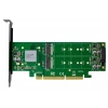 NVMe Kart PCIe 3.0 x16 x8 ASM2824 Quad- M.2 M 2280