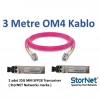 SFP28 Transceiver OM4 Fiber Patch Kablo Kit 3 Metre