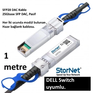 1 Metre DAC Kablo 25GBase SFP28 ( DELL Switch)