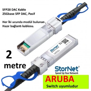2 Metre DAC Kablo 25GBase SFP28 ( ARUBA Switch)