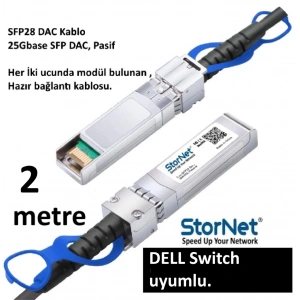 2 Metre DAC Kablo 25GBase SFP28 ( DELL Switch)