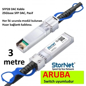 3 Metre DAC Kablo 25GBase SFP28 ( ARUBA Switch)