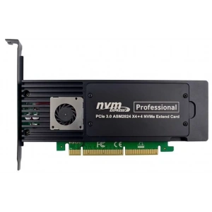 NVMe Kart PCIe 3.0 x16 x8 ASM2824 Quad- M.2 M 2280