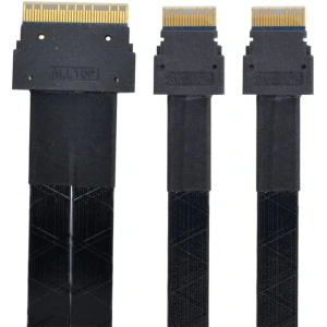 Ultraport Slimline SAS 4.0 SFF-8654 8i 74pin Dual SFF-8654 4i 38Pin Kablo 40cm