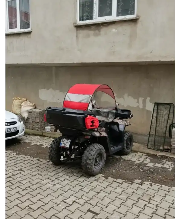 Yanları Açık Kumaş Tente (Camsız)