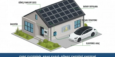Elektrikli Araç Şarjı İçin Güneş Enerjisi Mantıklı mı?