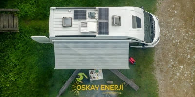 Karavan İçin Güneş Enerji Sistemi Kurulumu.