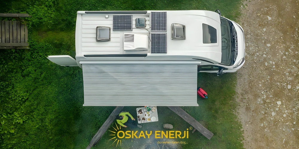 Karavan İçin Güneş Enerji Sistemi Kurulumu.