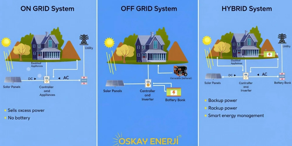 Off-Grid mi Hibrit mi? Hangi Güneş Enerji Sistemi Sana Uygun?