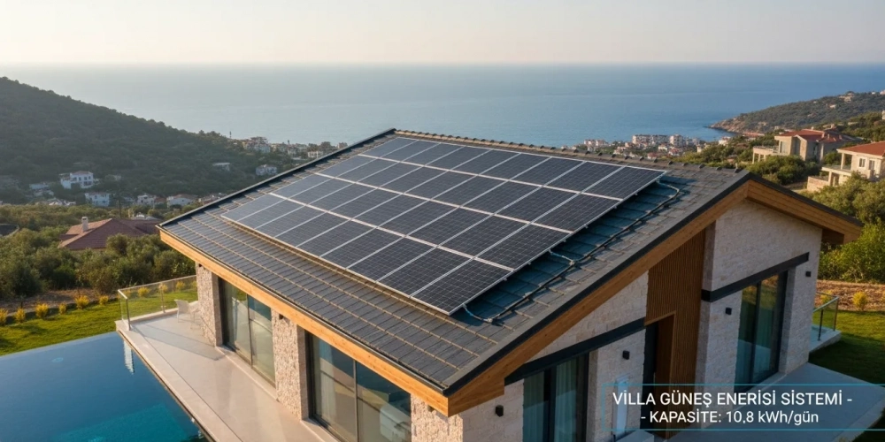 Villa İçin Güneş Enerji Sistemi Nasıl Planlanır? (Kapasite ve Maliyet Rehberi)