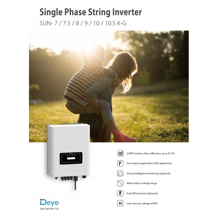 Deye 10kW Monofaz On-Grid İnverter