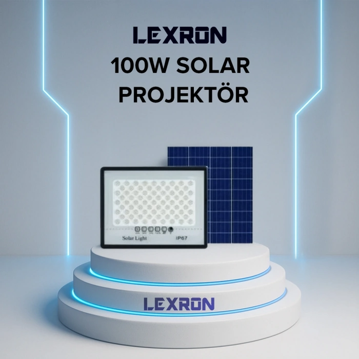 Lexron 100W Solar Projektör