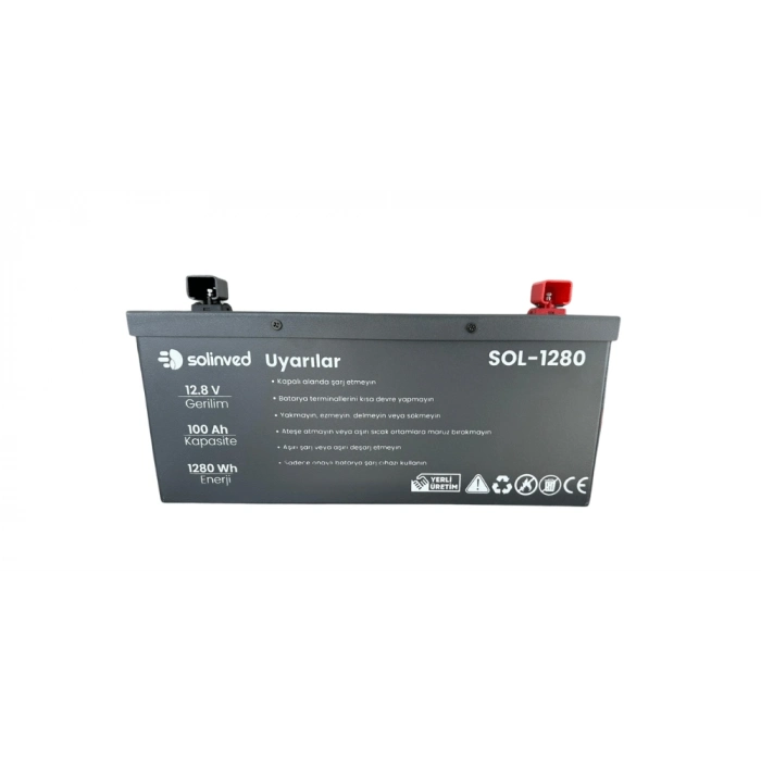 Solinved 12.8V 100AH Lityum Akü