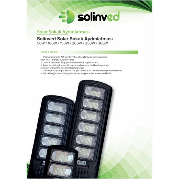 Solinved 300W Solar Aydınlatma
