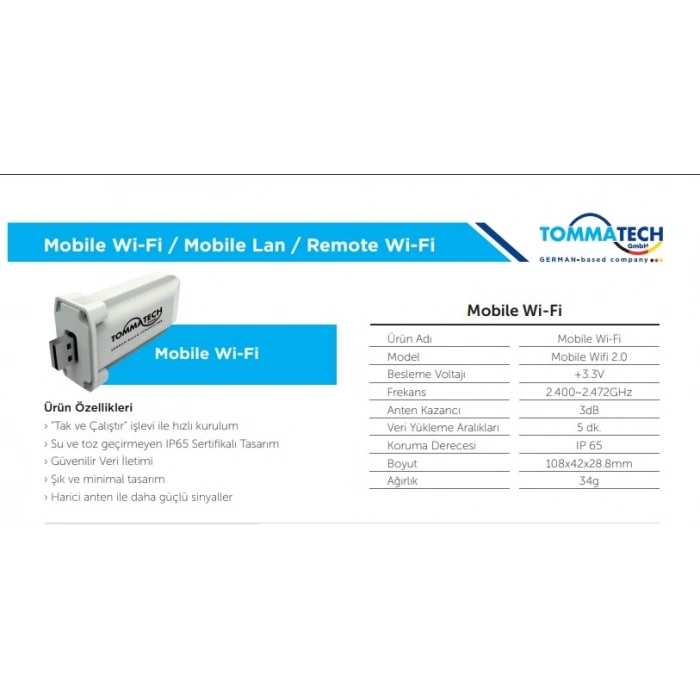 TommaTech Mobile Wi-Fi 2.0