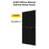 610W TOPCon Bifacial Half-Cut Güneş Paneli | Yüksek Verimli Solar Panel 6 ADET