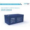 TommaTech ABS+PC Kasa 25.6V 100Ah LFP Marine Batarya