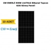 CW ENERJİ 595W 144TN10 Bifacial Topcon G2G Güneş Paneli (10ADET)