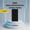 Ecosol 360W Monofacial Monokristal Güneş Paneli (8 ADET)