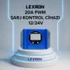 Lexron 20A PWM Solar Şarj Kontrol Cihazı