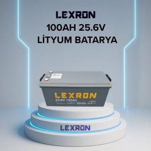 LEXRON 100 AH 25.6 V LİTYUM BATARYA