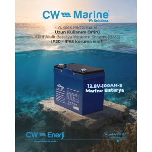 Tommatech Marine ABS Kasa Batarya 12.8V 100AH LFP Lityum Batarya