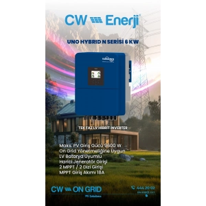 TommaTech Uno N Serisi 6kW LV Hibrit İnverter