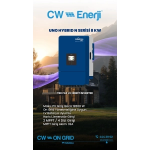 TommaTech Uno N Serisi 8kW LV Hibrit İnverter
