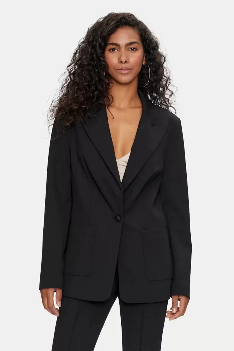 Guess Kadın Tek Göğüslü Blazer Ceket